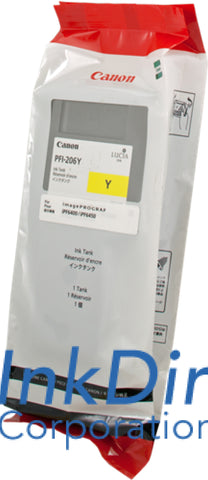 Genuine Canon 5306B001Aa Pfi-206Y Ink Tank Yellow