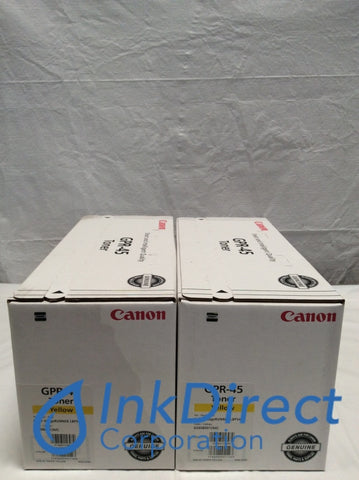 Genuine Canon 6260B001AA GPR-45 Toner Cartridge Yellow ( lot of 2 ) ImageRunner LBP 5480 Toner Cartridge