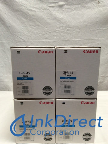 Genuine Canon 6262B001AA GPR-45 Toner Cartridge Cyan ( lot of 4 ) ImageRunner LBP 5480 Toner Cartridge