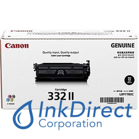 Genuine Canon 6264B012Aa 332 Ii Toner Cartridge Black