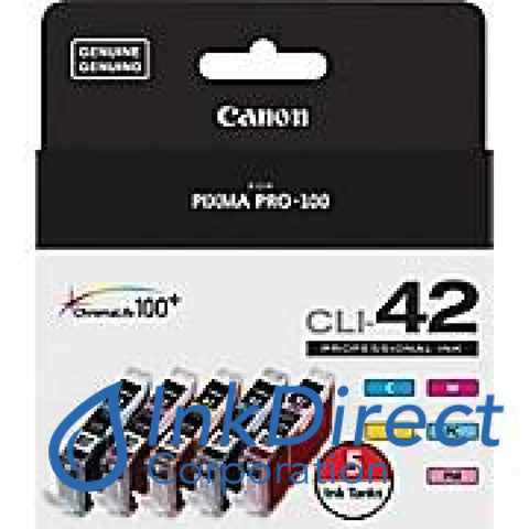 Genuine Canon 6385B010 Cli-42 ( Cmy Pc Pm ) Ink Tank 5-Color