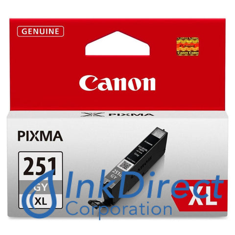 Genuine Canon 6452B001Aa Cli-251Xl Ink Jet Cartridge Gray