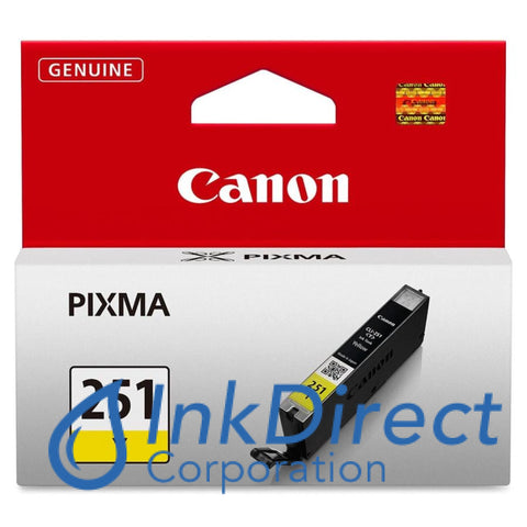 Genuine Canon 6516B001Aa Cli-251Y Ink Jet Cartridge Yellow