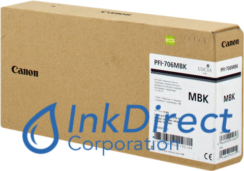 Genuine Canon 6680B001Aa Pfi-706Mbk Ink Jet Cartridge Matt Black