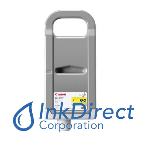 Genuine Canon 6684B001Aa Pfi-706Y Ink Jet Cartridge Yellow