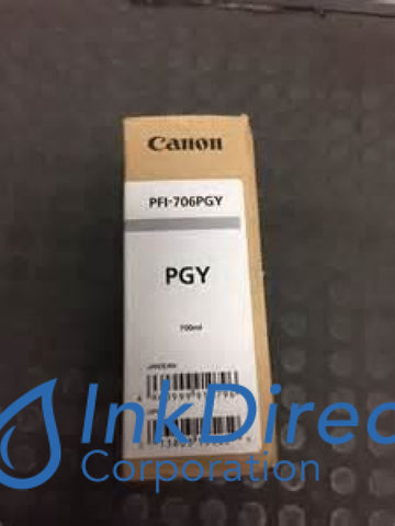 Genuine Canon 6691B001Aa Pfi-706Pgy Ink Jet Cartridge Photo Gray