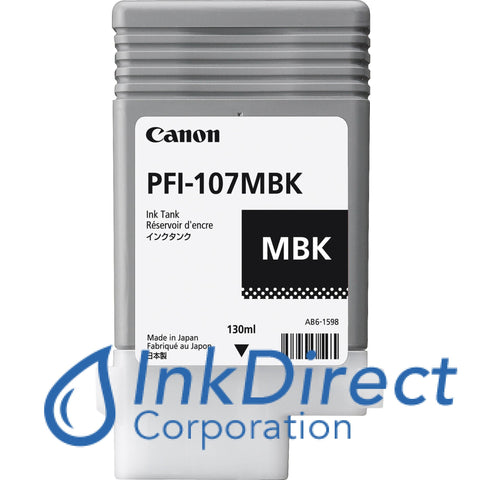 Genuine Canon 6704B001Aa Pfi-107Mbk Ink Tank Matt Black