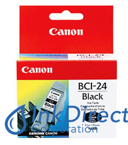 Genuine Canon 6881A003Aa Bci-24Bk Ink Jet Cartridge Black