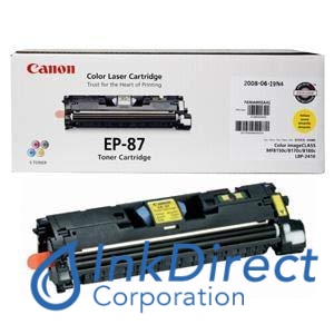 Genuine Canon 7430A005Aa Ep-87 ( Same As Hp C9702A ) Toner Yellow Toner