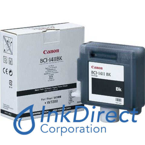 Genuine Canon 7574A001Aa Bci-1411Bk Ink Jet Cartridge Black