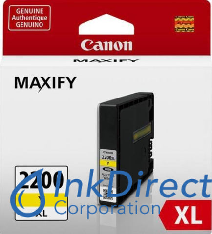 Genuine Canon 9270B001 Pgi-2200 Xl Ink Jet Cartridge Yellow