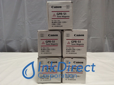 Genuine Canon F429022001 F42-9022-001 8518B003AA GPR-51 Toner Cartridge Magenta ( lot of 5) Toner Cartridge , Canon - Multi Function ImageRunner Advance C250IF, C350IF