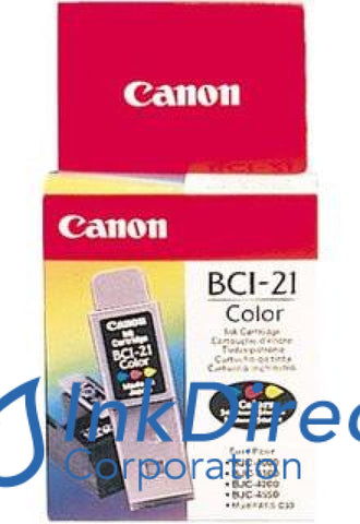 Genuine Canon F470741410 0955A003Aa 0955A003Ab Bci-21C Ink Jet Cartridge Tri-Color