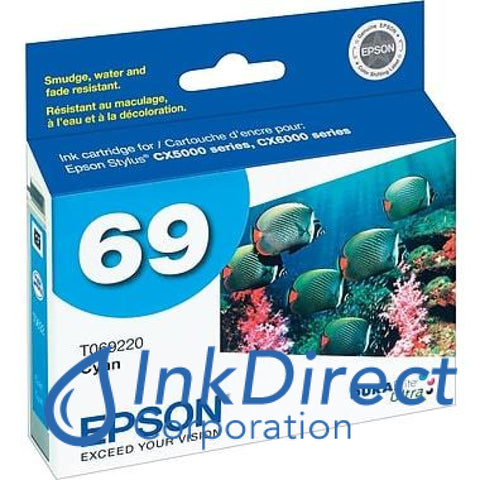 Genuine Epson T069120D1 T069120-D1 69 Ink Jet Cartridge Black