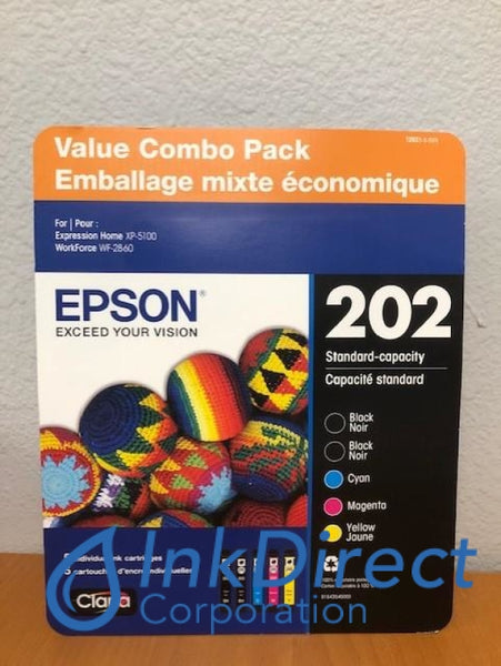 Genuine Epson T20215SVH T2021-5-SVH Epson 202 Black Cyan Magenta Yello