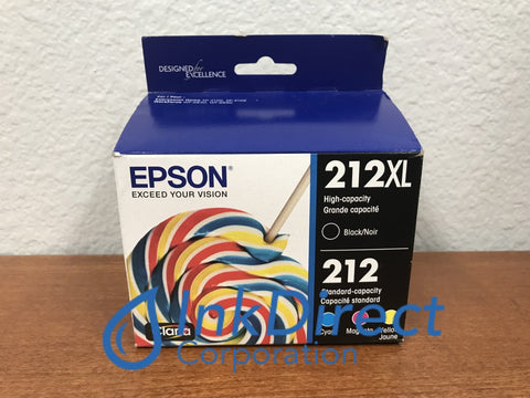 Genuine Epson T212XL-BCS Epson 212XL BK 212 CMY Ink Jet Cartridge Black & Color Ink Jet Cartridge , Epson - All-in-One WorkForce 2830, 2850, XP 4100, 4105