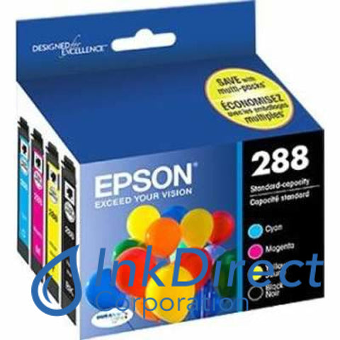 Genuine Epson T288120-Bcs T288 B/c/m/y Ink Jet Cartridge 4-Color
