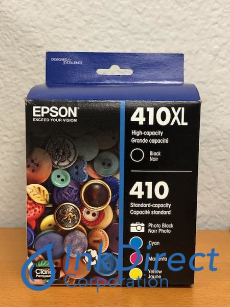 Genuine Epson T410XLBCS T410XL BCS 410XL Black 410 Cyan Magenta Yellow Ink