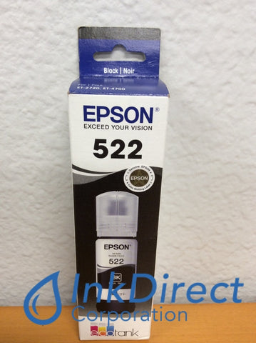 Genuine Epson T522120-S Epson 522 Ink Jet Cartridge Black Ink Tank