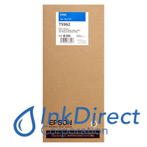 Genuine Epson T596200 Ultrachrome Hdr Ink Jet Cartridge Cyan , T596700 -7