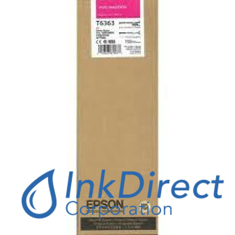 Genuine Epson T636300 T6363 Ultrachrome Hdr Ink Jet Cartridge Vivid Magenta