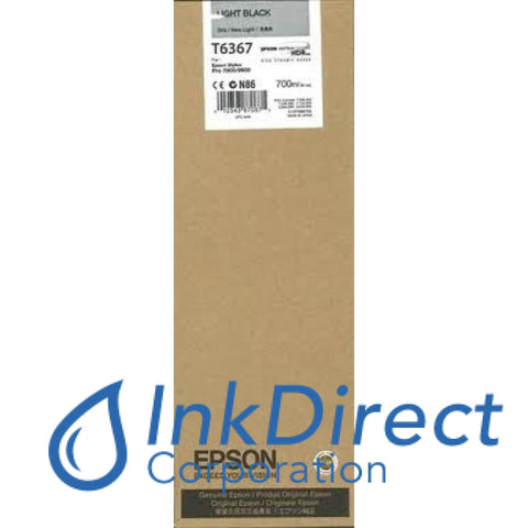 Genuine Epson T636700 T6367 Ultrachrome Hdr Ink Jet Cartridge Light Black