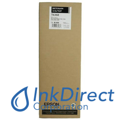 Genuine Epson T636800 T6368 Ultrachrome Hdr Ink Jet Cartridge Matte Black