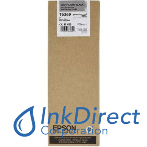 Genuine Epson T636900 T6369 Ultrachrome Hdr Ink Jet Cartridge Light Black