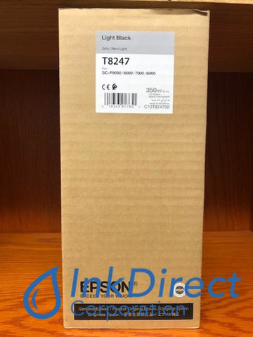Genuine Epson T824700 T8247 Ink Jet Cartridge Light Black P6000 P7000 P8000 P9000 Ink Jet Cartridge , Epson - InkJet Printer SureColor P6000, P7000, P8000, P9000
