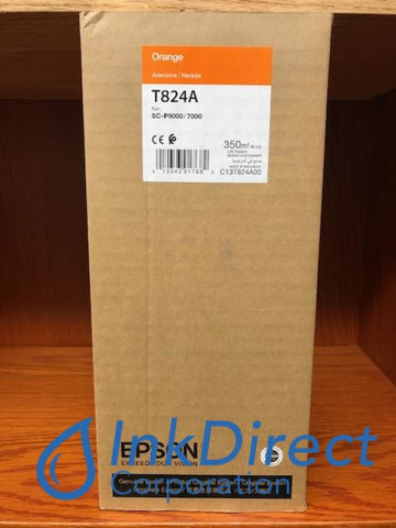 Genuine Epson T824A00 T824A Ink Jet Cartridge Orang P6000 P7000 P8000 P9000 Ink Jet Cartridge , Epson - InkJet Printer SureColor P6000, P7000, P8000, P9000