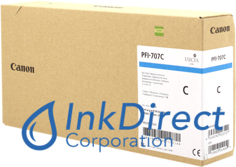 Genuine Hp 9822B001Aa Pfi-707C Ink Tank Cyan