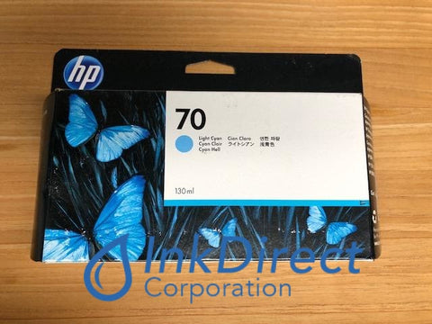 Genuine Hp C9390A Hp 70 Ink Jet Cartridge Light Cyan Ink Jet Cartridge