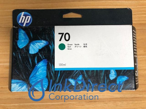 Genuine Hp C9457A Hp 70 Ink Jet Cartridge Green , DesignJet Z3100, Z3100SP GP