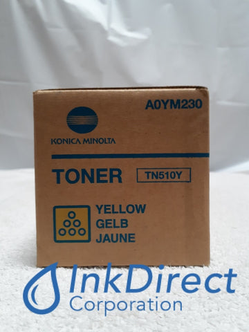 Genuine Konica Minolta 020W A0YM230 TN-510Y TN510Y - Standard Yield Toner Cartridge Yellow Toner Cartridge