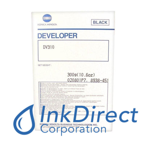 Genuine Konica Minolta 8938451 8938-451 Dv-310 Dv310 Developer / Starter Black