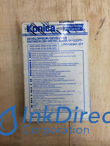 Genuine Konica Minolta 947377 947-377 Developer Black
