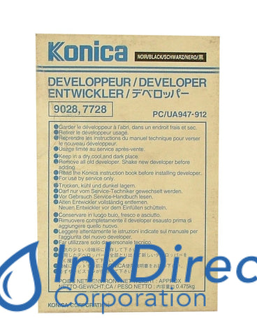 Genuine Konica Minolta 947912 947-912 7728 Developer / Starter Black