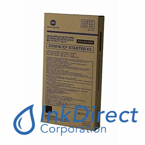 Genuine Konica Minolta 960907 960-907 8937857 8050 DV501K Developer / Starter Black Developer / Starter