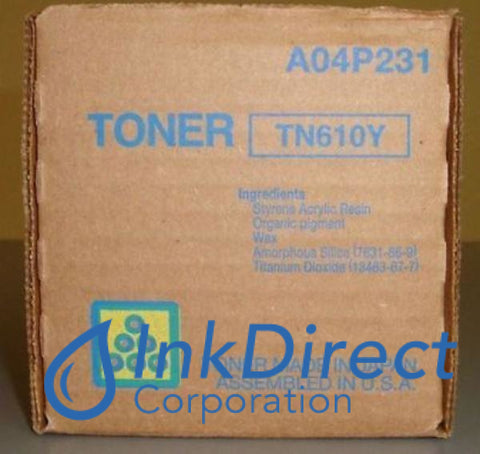 Genuine Konica Minolta A04P230 A04P231 Tn-610Y Tn610Y Toner Cartridge Yellow