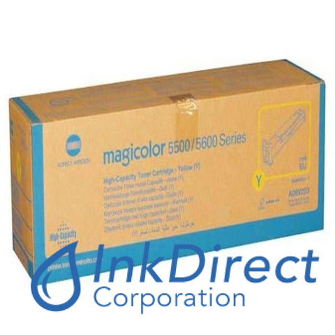 Genuine Konica Minolta A06V233 A06V253 5550 - High Yield Toner Cartridge Yellow