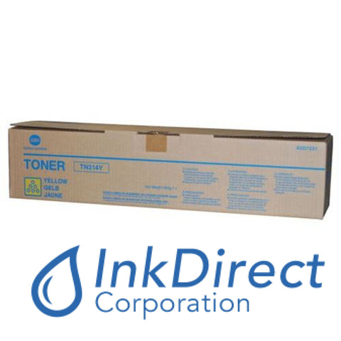 Genuine Konica Minolta A0D7231 A0D7-231 Tn-314Y Tn314Y Toner Cartridge Yellow , Konica-Minolta - Multi Function BizHub C353, C353P,