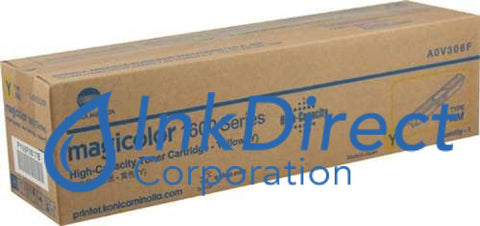 Genuine Konica Minolta A0V306F High Yield Toner Cartridge Yellow