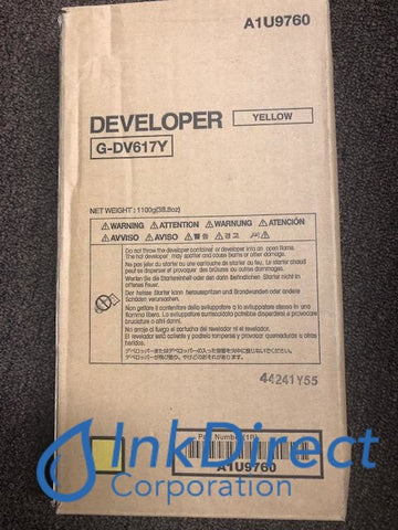 Genuine Konica Minolta A1U976O G-Dv617Y Gdv617Y Same As Dv610Y Developer Yellow Developer
