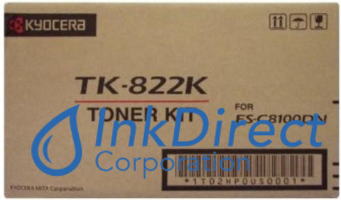 Genuine Kyocera Mita 1T02Hp0Us0 Tk-822K Tk822K Toner Cartridge Black