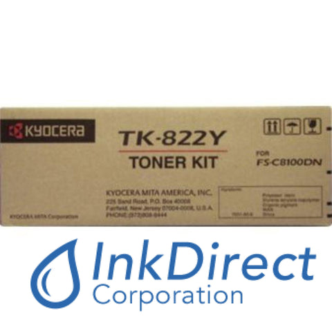 Genuine Kyocera Mita 1T02Hpaus0 Tk-822Y Tk822Y Toner Cartridge Yellow