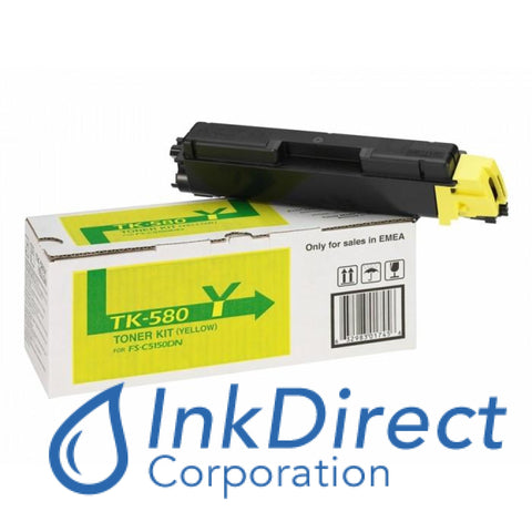 Genuine Kyocera Mita 1T02Ktanl0 Tk-580Y Tk580Y Toner Cartridge Yellow