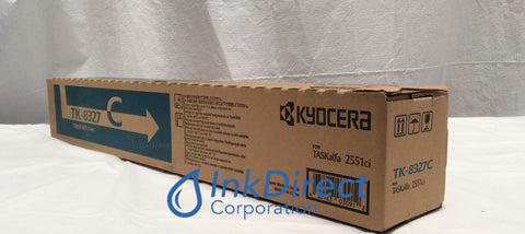 Genuine Kyocera Mita 1T02NPCUS0 TK8327C TK-8327C Toner Cartridge Cyan Toner Cartridge