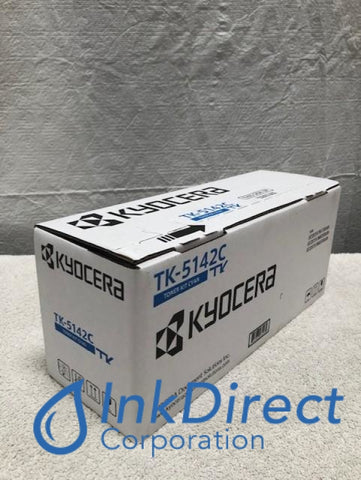 Genuine Kyocera Mita 1T02NRCUS0 TK-5142C TK5142C Toner and Waste Container Kit Cyan Toner Kit , Kyocera Mita - EcoSys M6530cdn, P6130cdn,