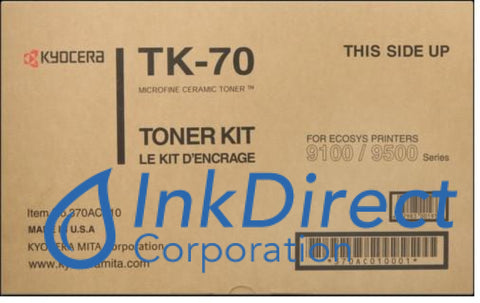Genuine Kyocera Mita 370Ac010 Tk-70 / Tk-70H Tk70 Tk70H Toner Cartridge Black