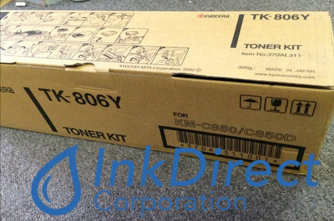 Genuine Kyocera Mita 370Al311 Tk-806Y Tk806Y Toner Kit Yellow , Copy Star - Copier Digital CSC 4008, 850D, Kyocera Mita - Copier Digital KM C850, C850D,